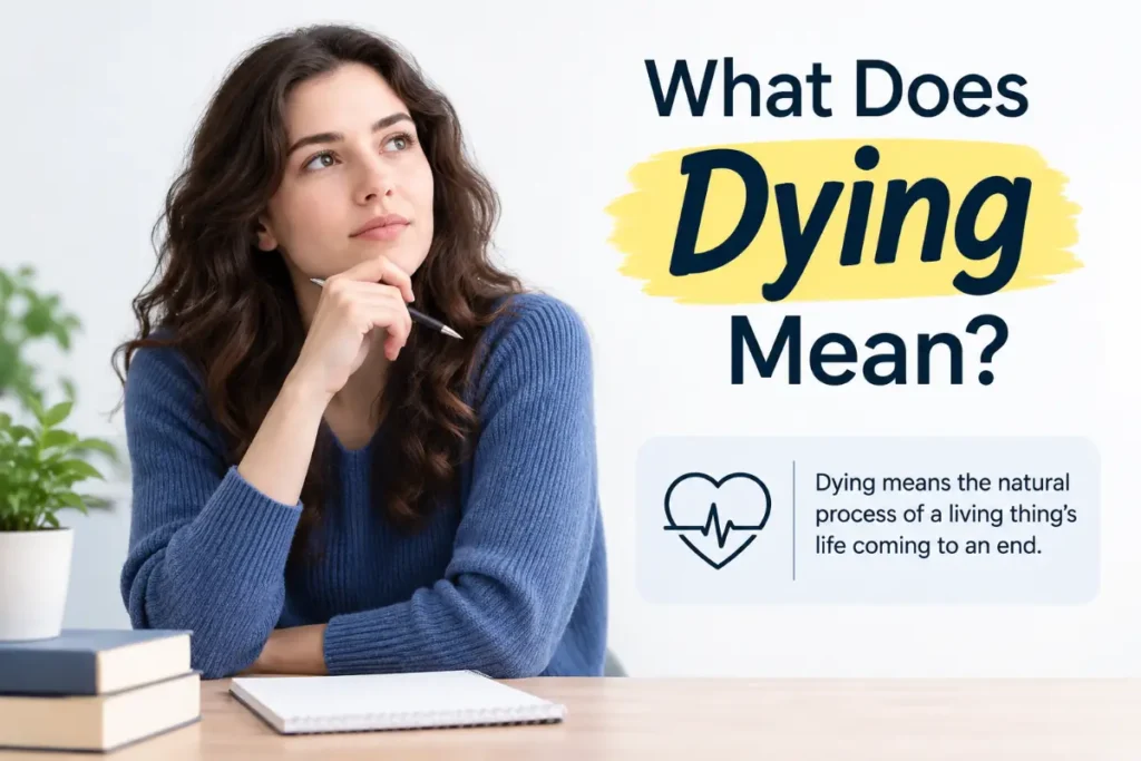 What Does Dying Mean