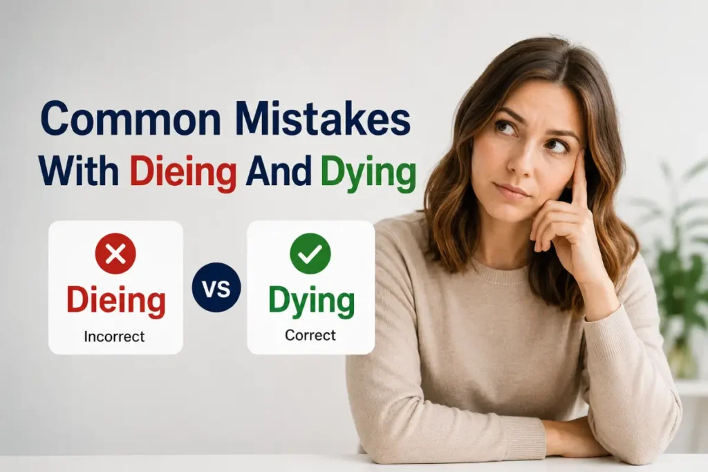 Common Mistakes With Dieing And Dying