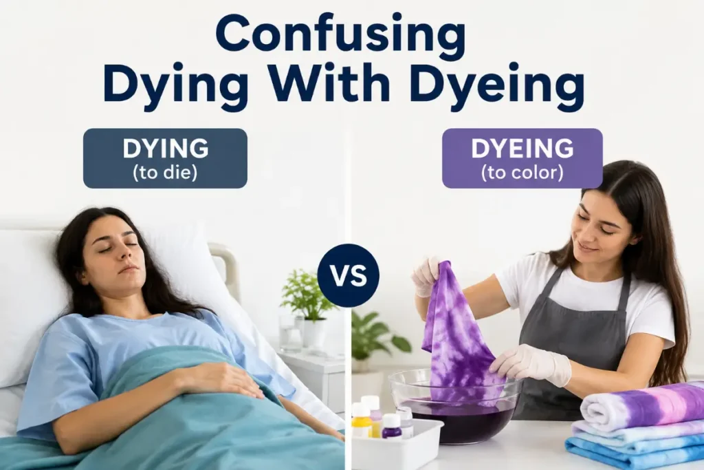 Confusing Dying With Dyeing