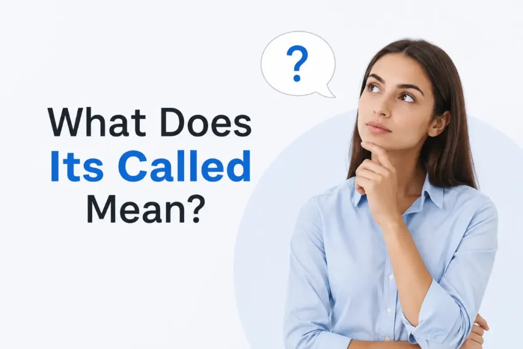 its called vs it called