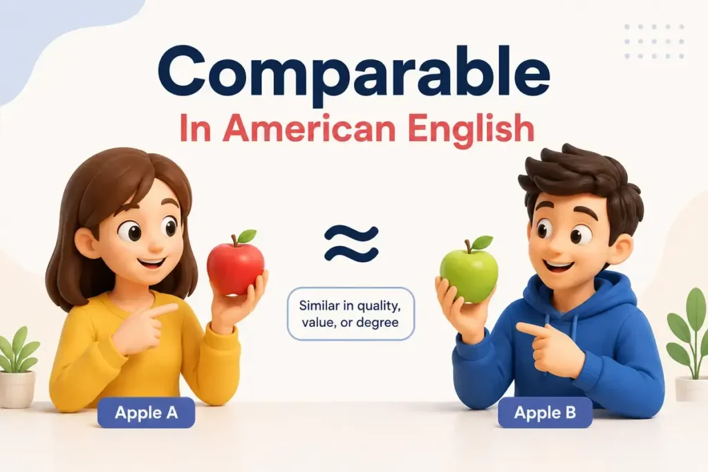 Comparable In American English