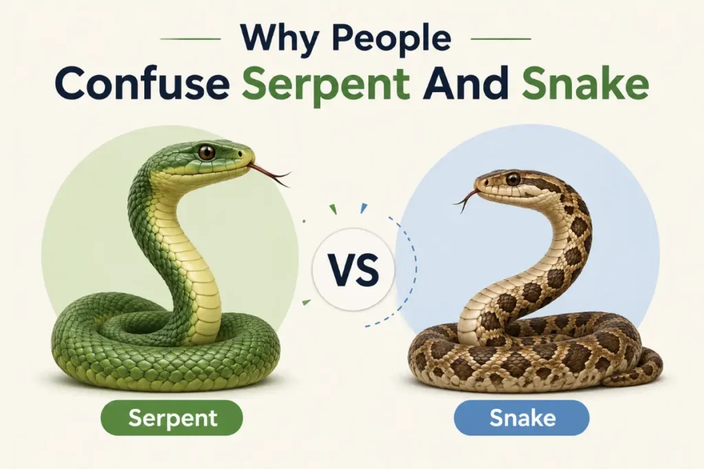 Why People Confuse Serpent And Snake