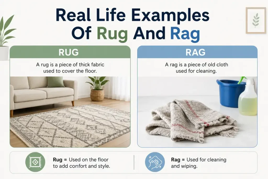 Real Life Examples Of Rug And Rag