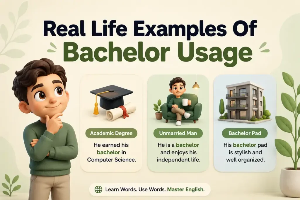 Real Life Examples Of Bachelor Usage