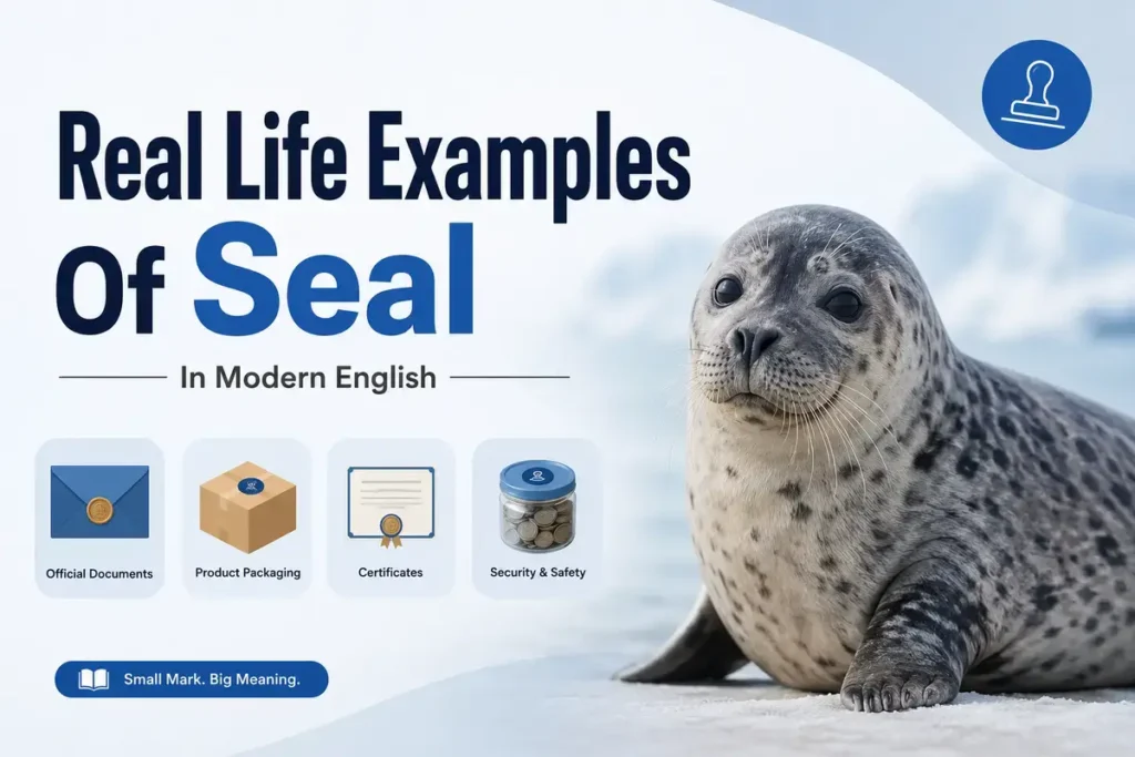 Real Life Examples Of Seal In Modern English