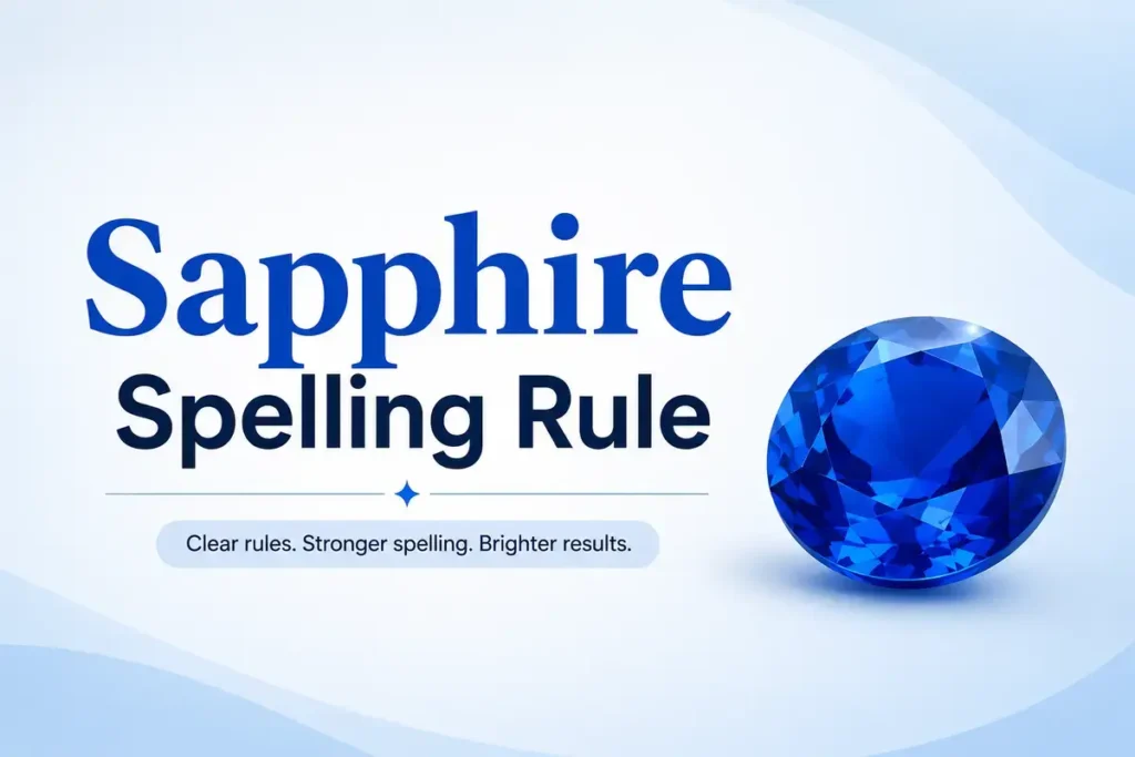 Sapphire Spelling Rule 