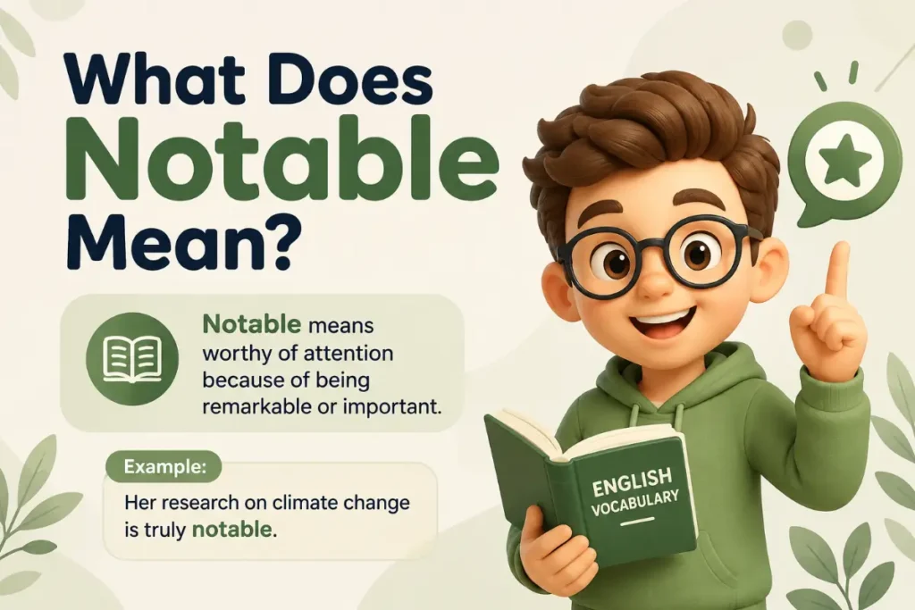 What Does Notable Mean
