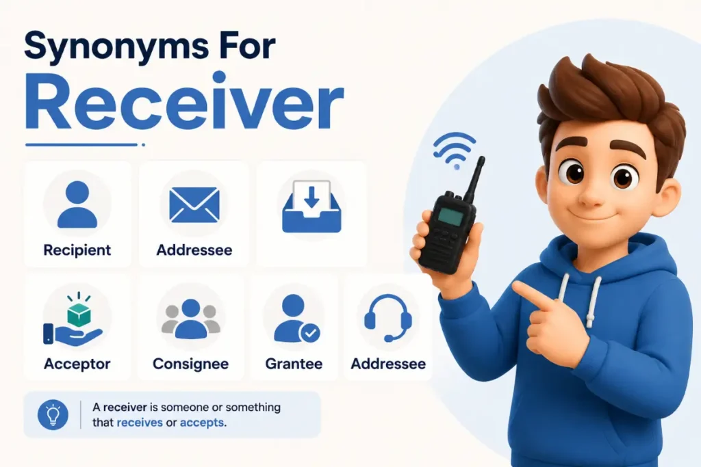Synonyms For Receiver
