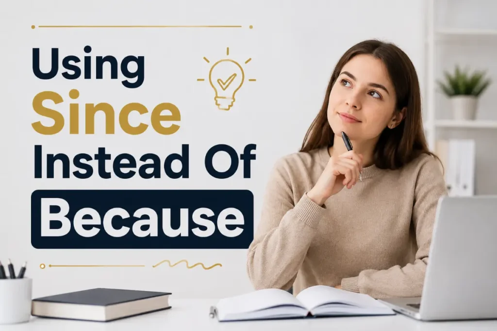 Using Since Instead Of Because