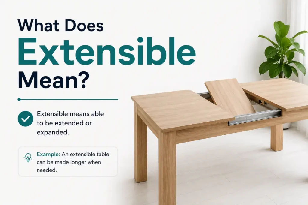 What Does Extensible Mean