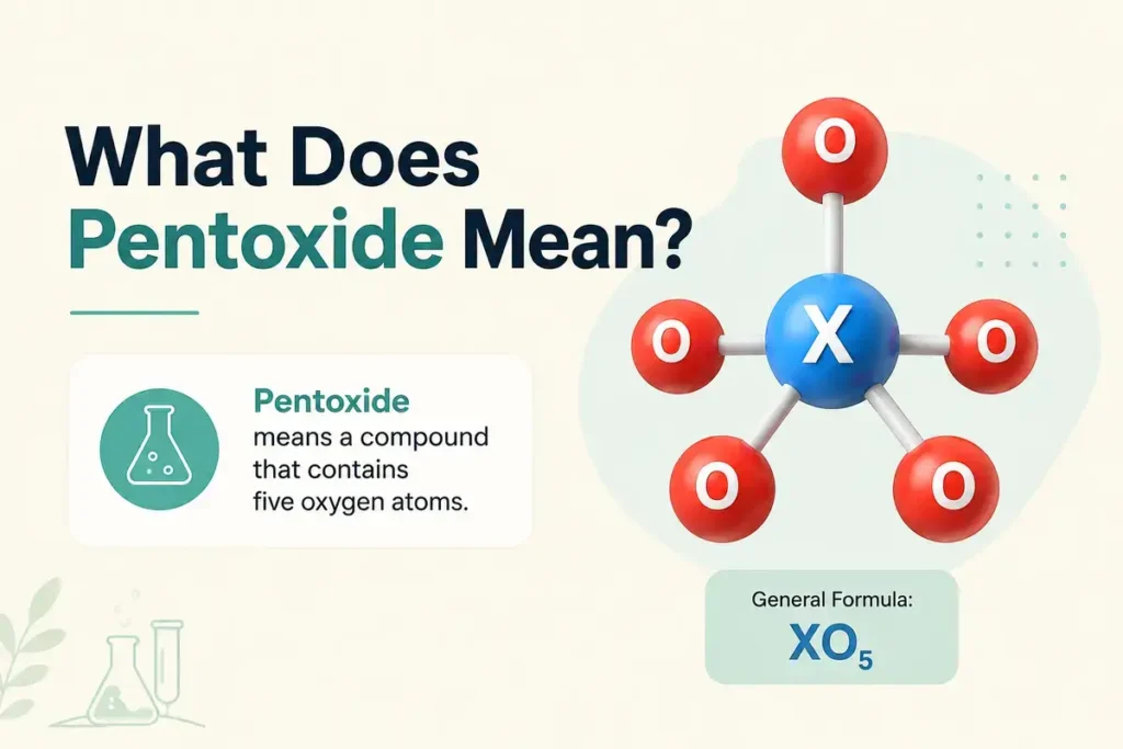 What Does Pentoxide Mean
