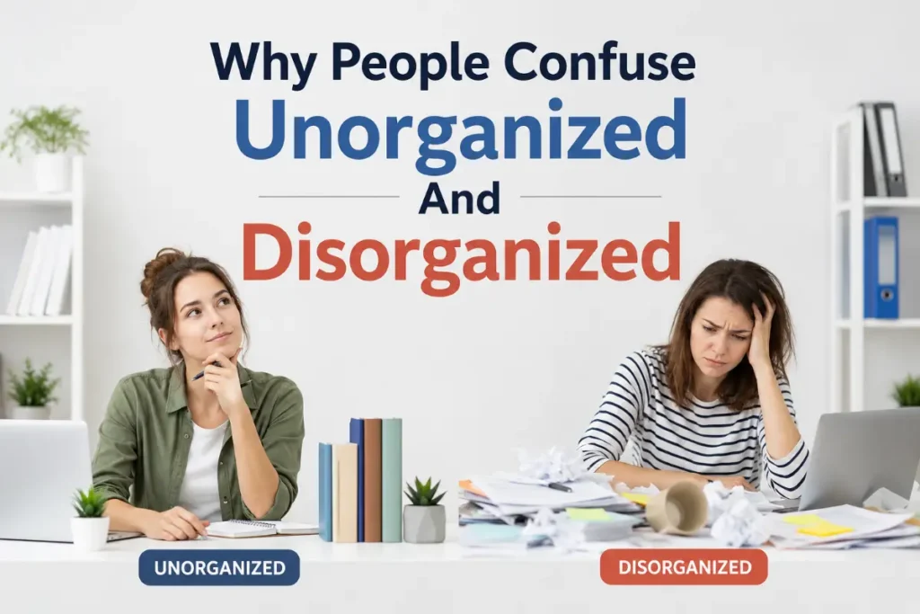 Why People Confuse Unorganized And Disorganized