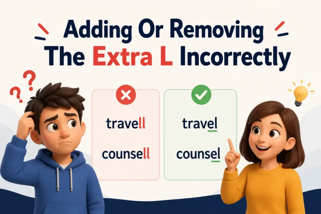 Adding Or Removing The Extra L Incorrectly