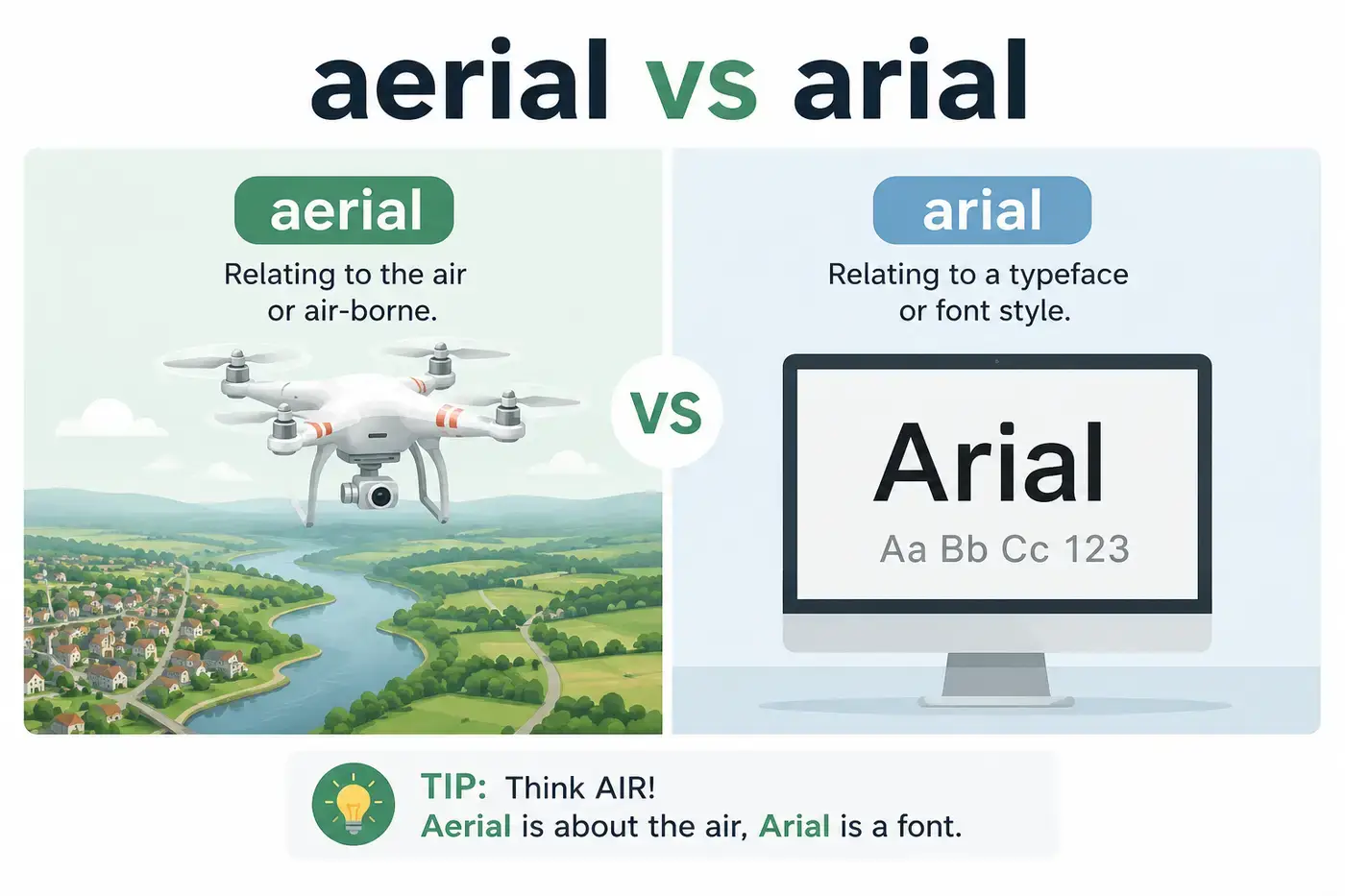 aerial vs Arial