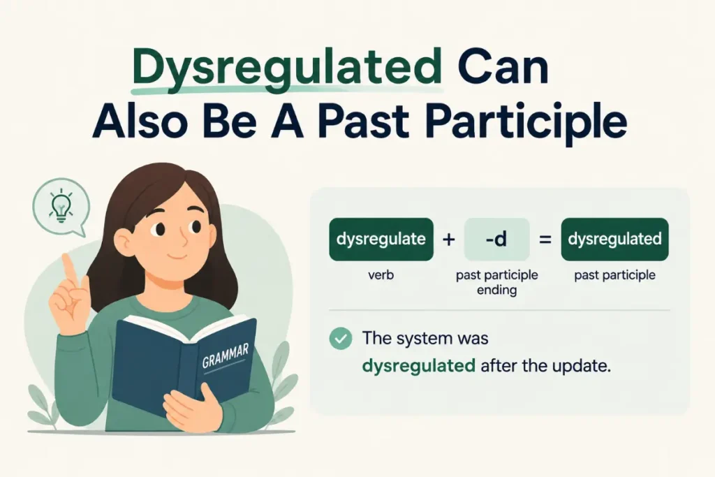 Dysregulated Can Also Be A Past Participle