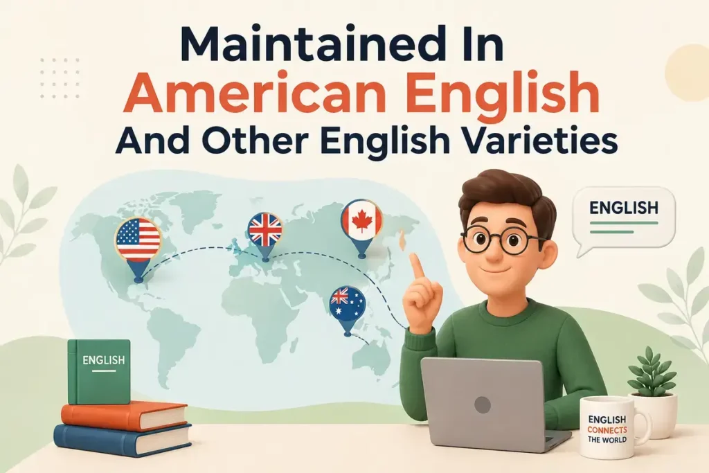 Maintained In American English And Other English Varieties