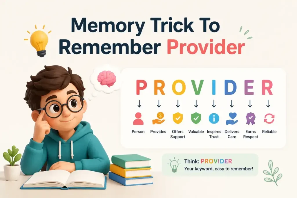 Memory Trick To Remember Provider