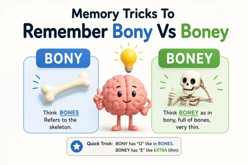 Memory Tricks To Remember Bony Vs Boney