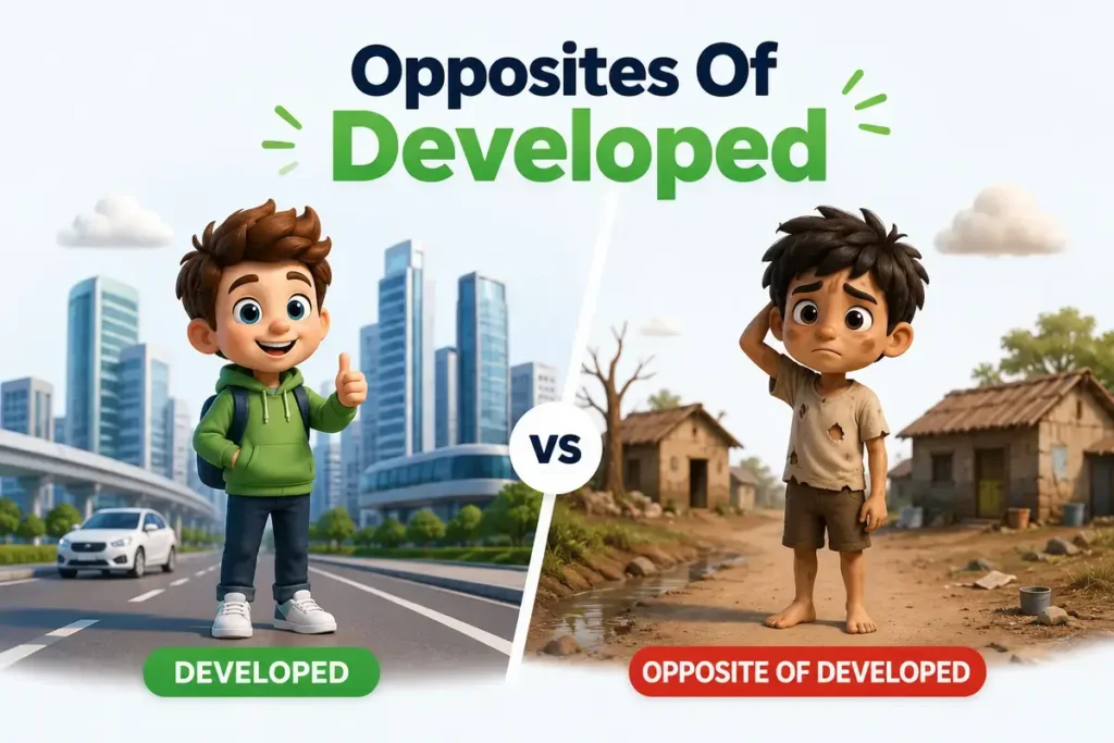 Opposites Of Developed