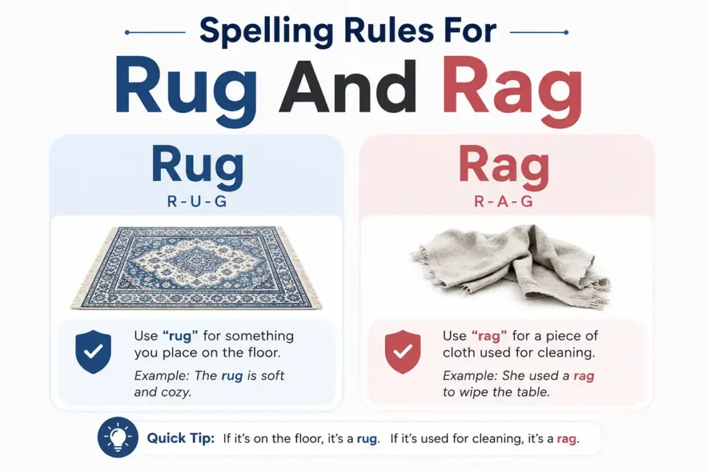 Spelling Rules For Rug And Rag