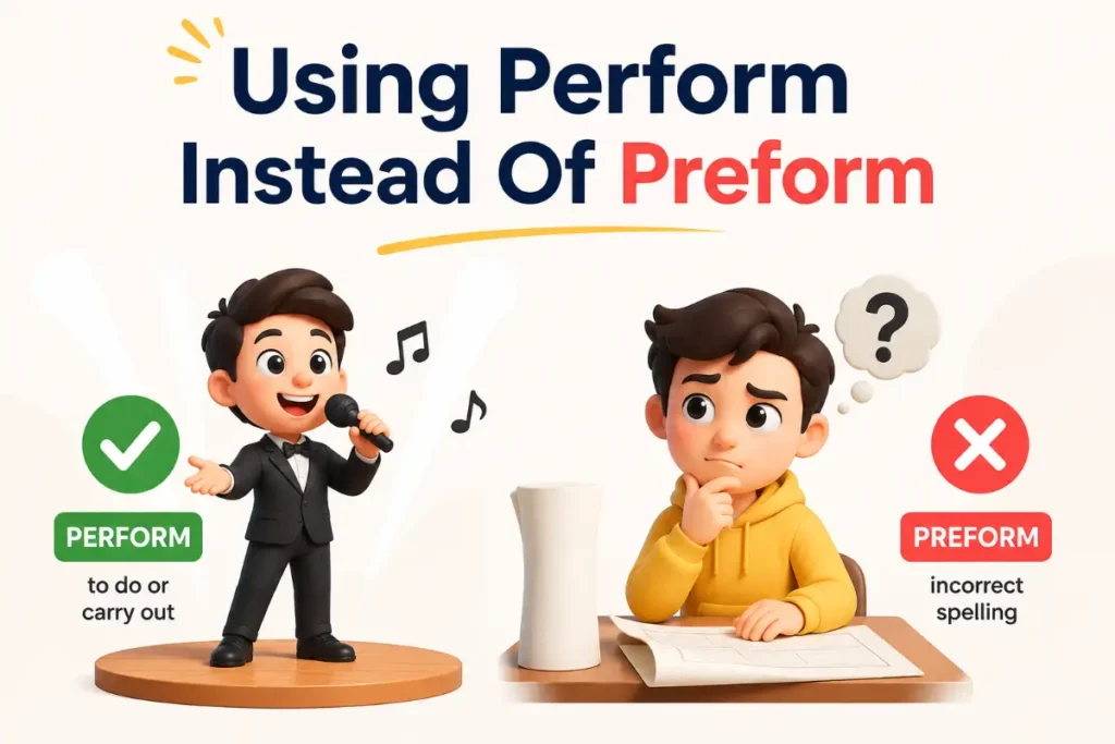 Using Perform Instead Of Preform