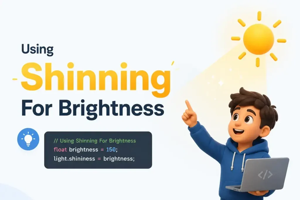 Using Shinning For Brightness