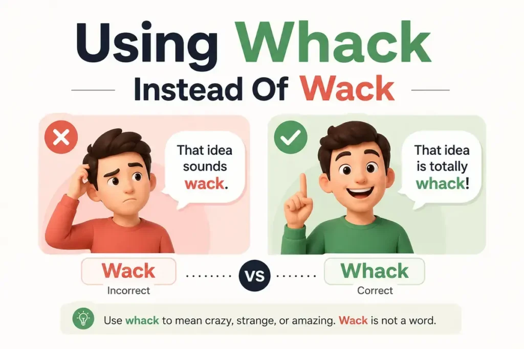 Using Wack Instead Of Whack