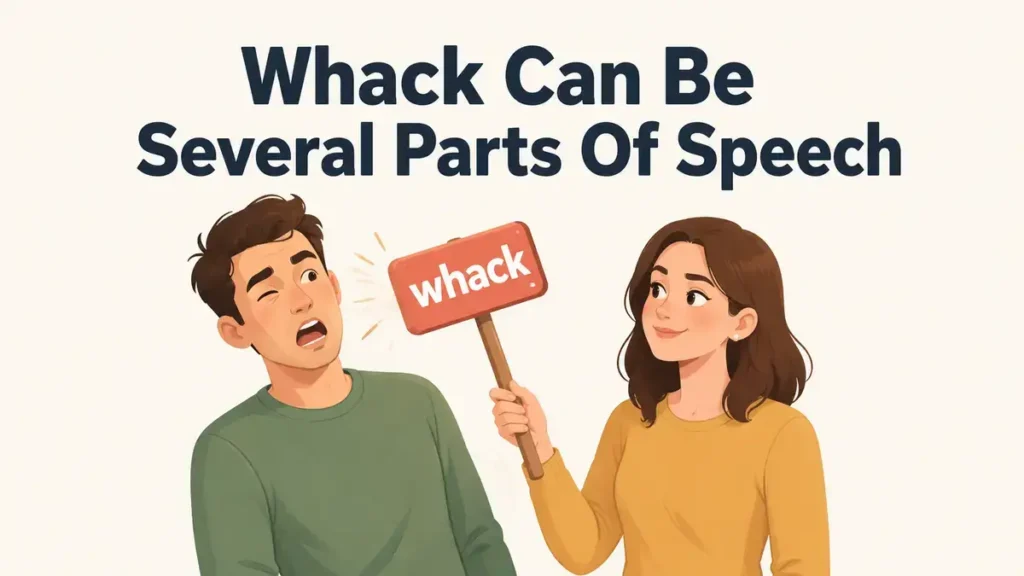 Whack Can Be Several Parts Of Speech