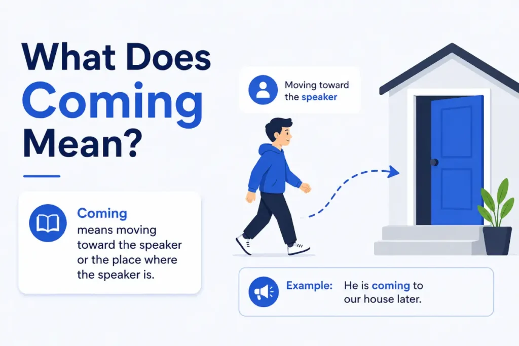 What Does Coming Mean