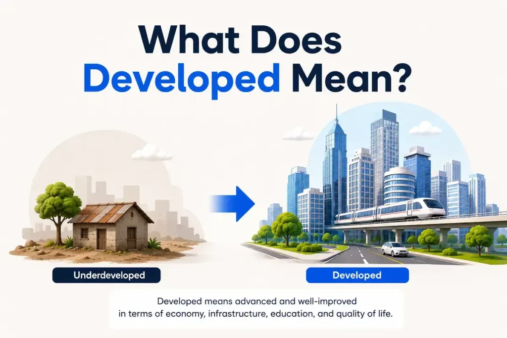 What Does Developed Mean
