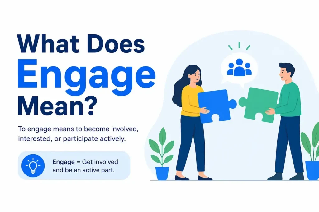 What Does Engage Mean