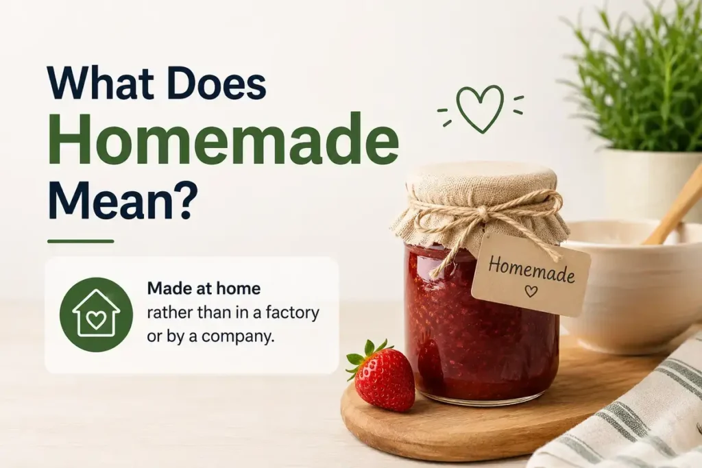 What Does Homemade Mean