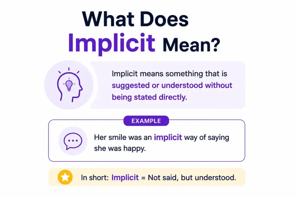 What Does Implicit Mean