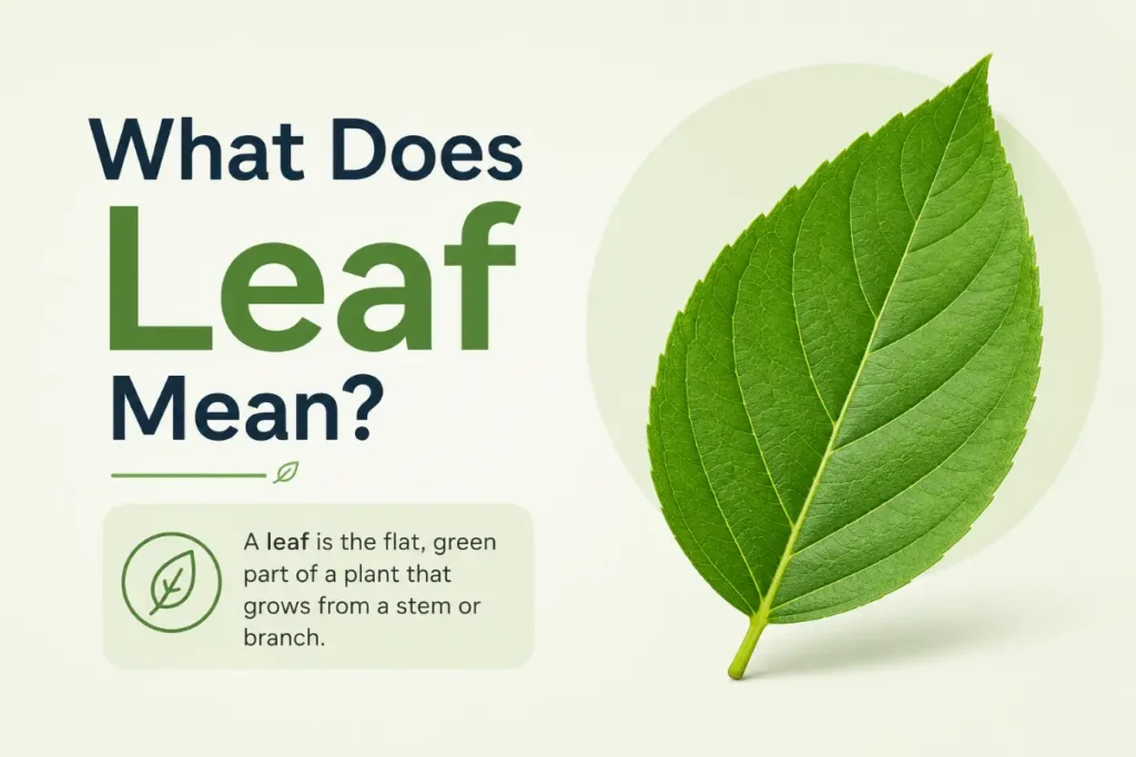 What Does Leaf Mean