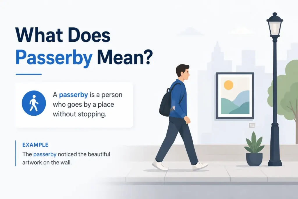 What Does Passerby Mean