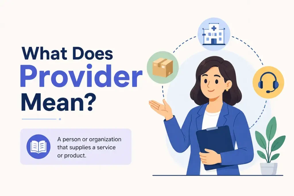 What Does Provider Mean
