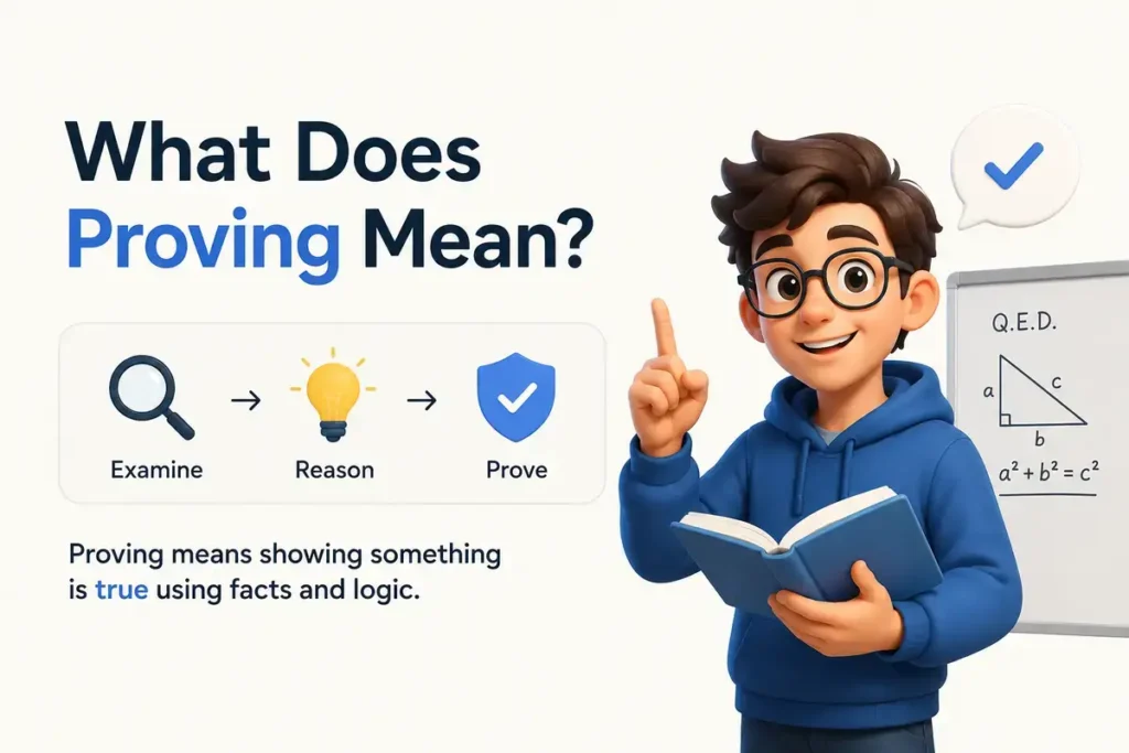 What Does Proving Mean