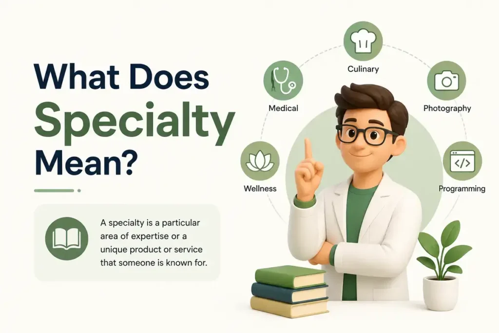 What Does Specialty Mean