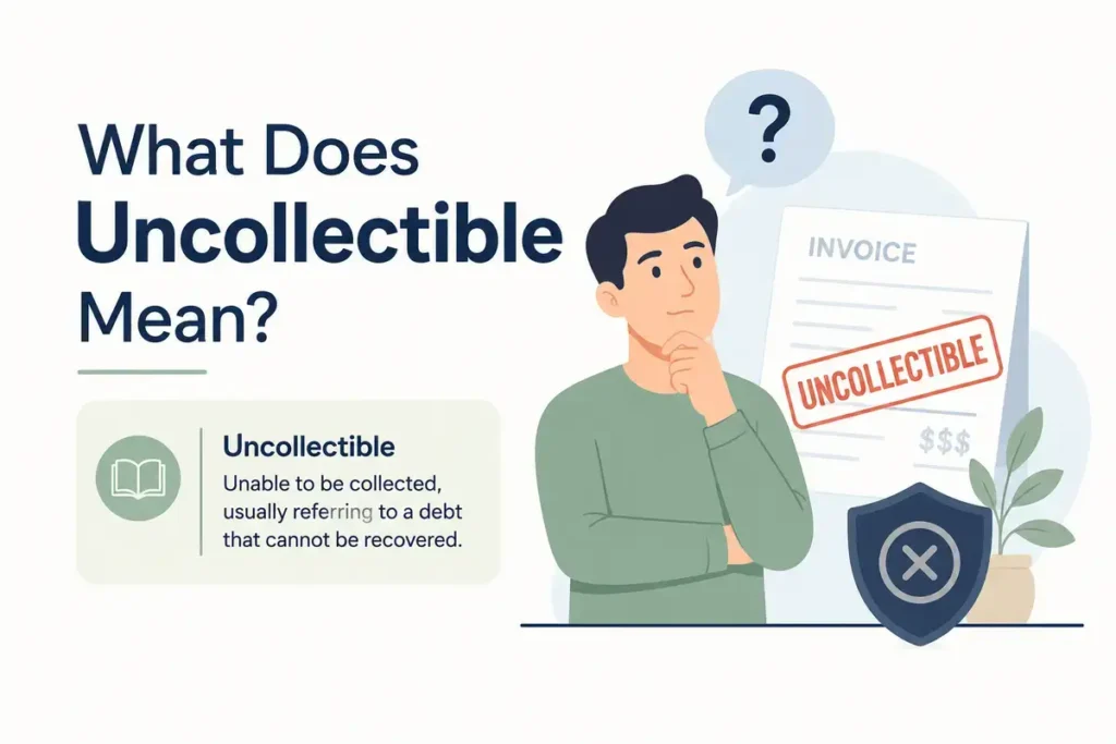 What Does Uncollectible Mean