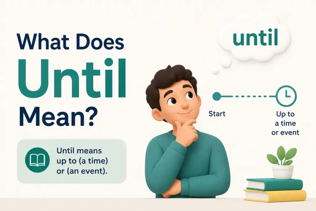 What Does Untill Mean