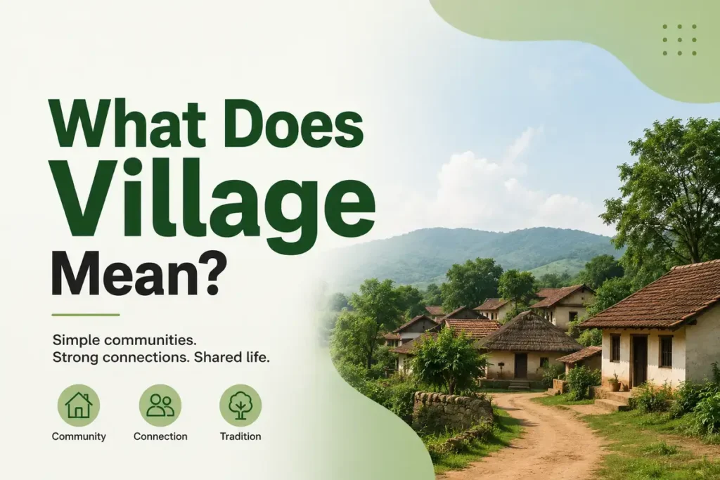 What Does Village Mean