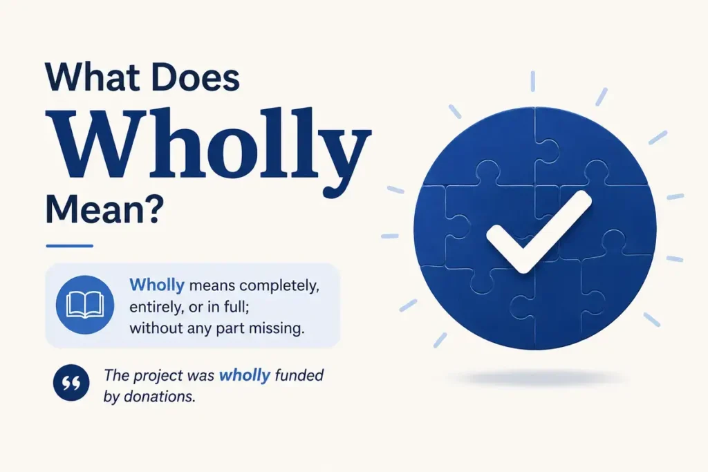 What Does Wholly Mean