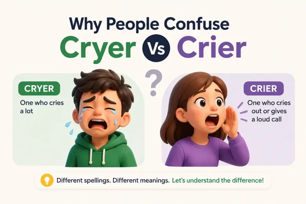 Why People Confuse Cryer Vs Crier
