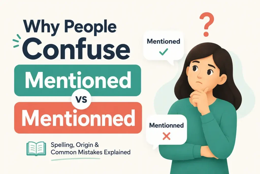 Why People Confuse Mentioned And Mentionned