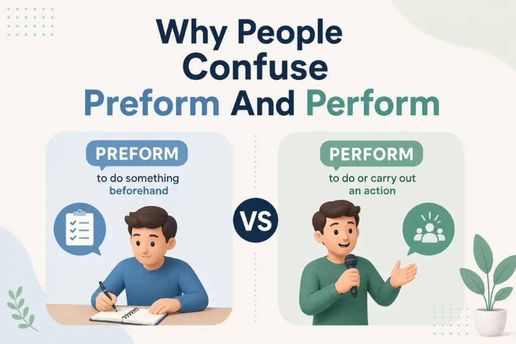 Why People Confuse Preform And Perform