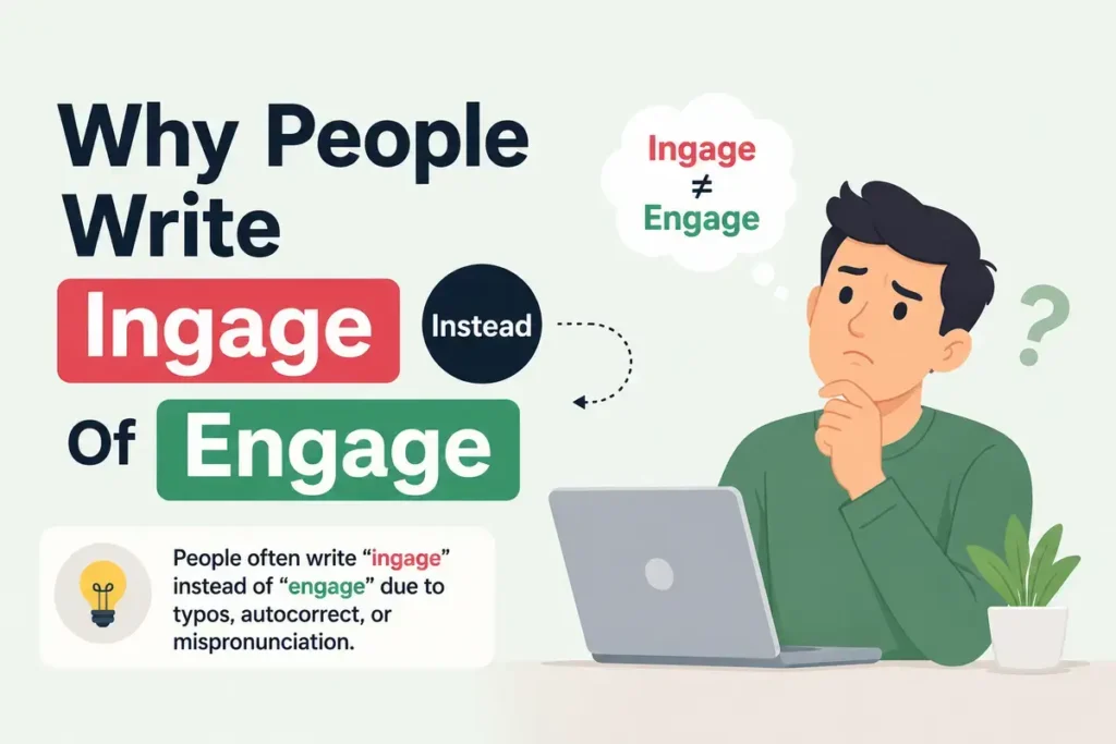 Why People Write Ingage Instead Of Engage