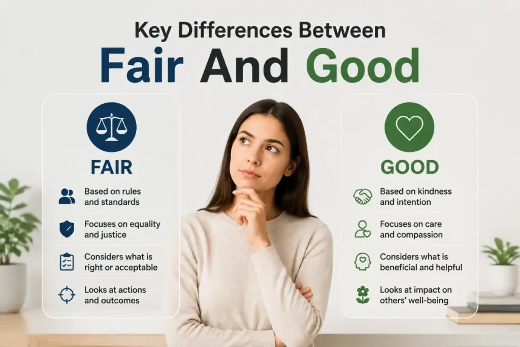 Key Differences Between Fair And Good