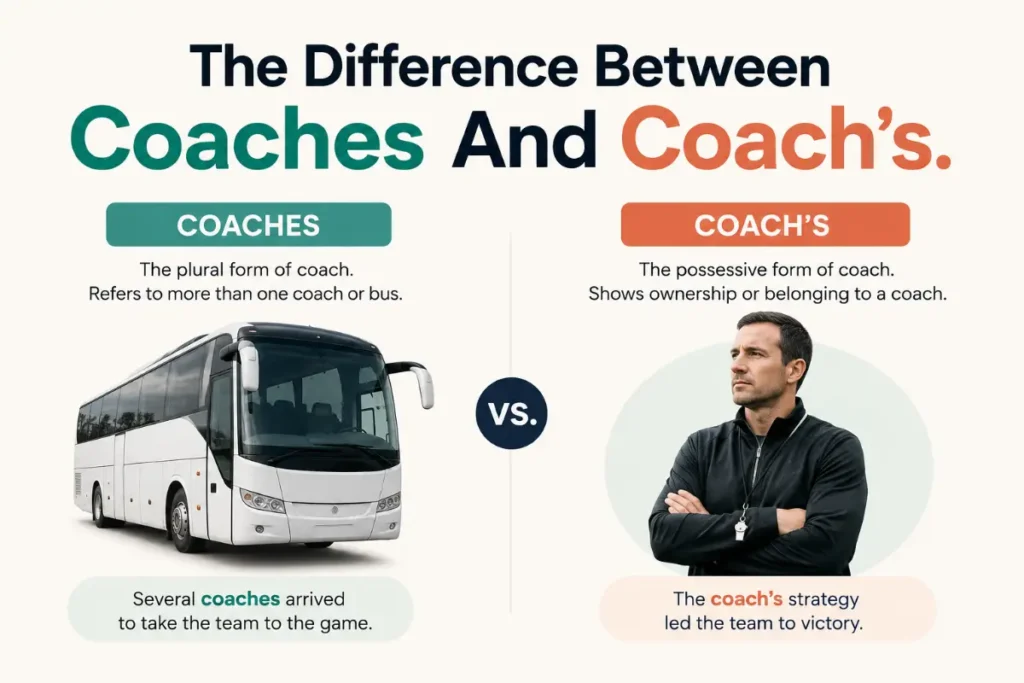 The Difference Between Coaches And Coach's.