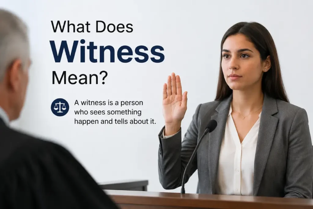 What Does Witness Mean