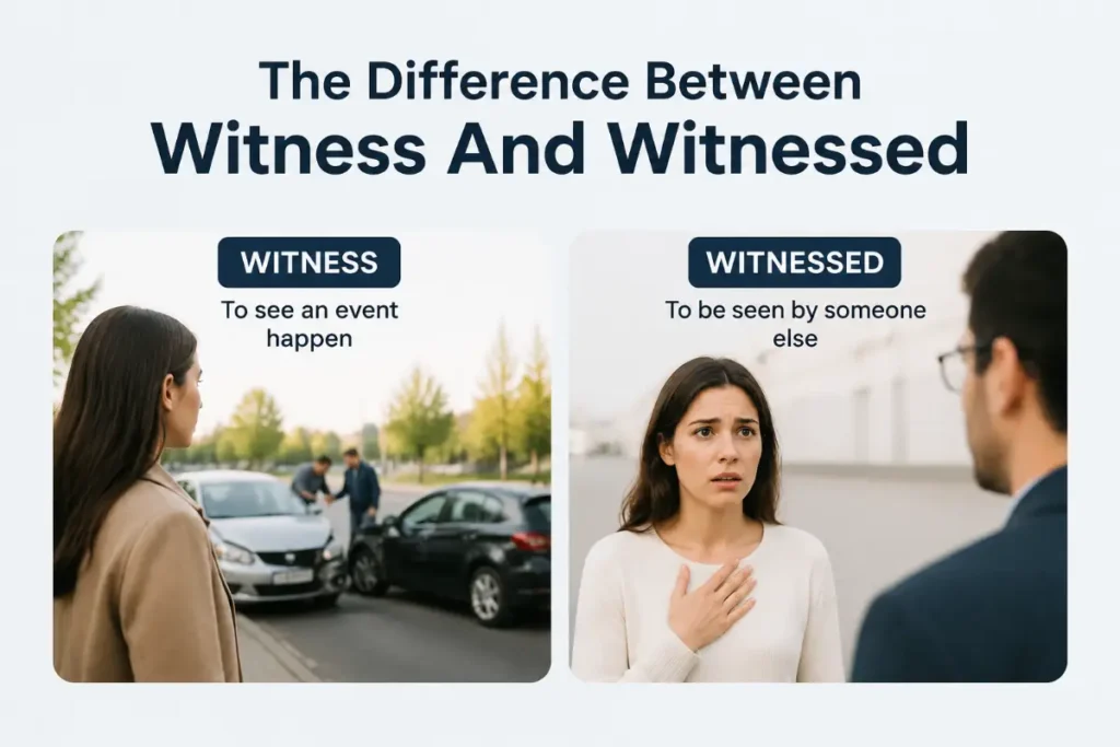The Difference Between Witness And Witnessed